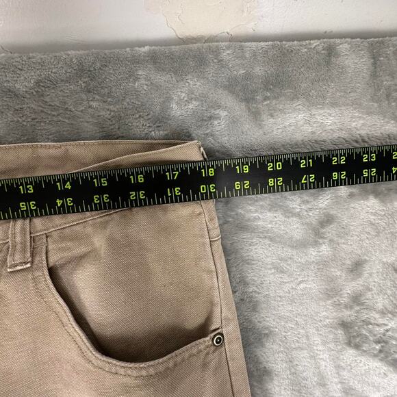 Distressed Scheels Outfitters Canvas Double-Knee Work Pants Size 38x34 - Picture 6 of 8